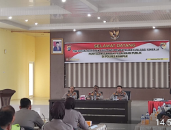 Polda Riau Laksanakan Sosialisasi dan Asistensi Pemantauan Evaluasi Kinerja Penyelenggaraan Pelayanan Publik di Polres Kampar