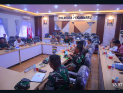 Tim Wantannas RI Kunjungi Polresta Pekanbaru Bahas Rumuskan Kerawanan Keamanan Pemilu 2024