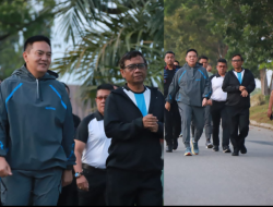 *Kapolda Riau Melaksanakan Olahraga Pagi Bersama Menkopolhukam RI Beserta Rombongan*