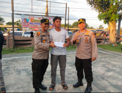 Partai Final Turnamen Bola Volly antar SMP /MTs SeKecamatan Kuantan Tengah dlm rangka memeriahkan hari HUT Bhayangkara Ke : 77 Thn 2023.