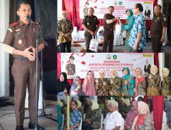 Kepala Kejaksaan Tinggi Riau & Ketua IAD Wilayah Riau Menggelar Kegiatan Bakti Sosial Dalam Rangka Hari Bakti Adhyaksa Ke- 63 Tahun 2023 & Hari Ulang Tahun XXIII IAD Tahun 2023