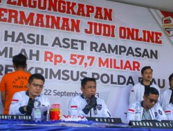 Pengungkapan Kasus judi online dengan omset miliaran rupiah Subdit V Ditreskrimsus Polda Riau