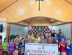 Polres Rohul Gelar Program Minggu Kasih, Sapa Dan Serap Aspirasi, Ajak Jemaat Gereja Jaga Kamtibmas