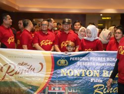 Polres Rohul Gelar Nobar Film “Aku Rindu” Di Bioskop XXI Mall Ciputra Seraya Pekanbaru