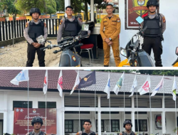 Antisipasi Gangguan Kamtibmas, Polres Kuansing Tingkatkan Patroli ke Kantor KPU dan Bawaslu Kabupaten Kuansing
