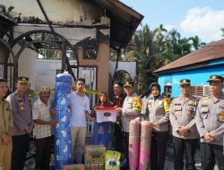 Peduli Dan Respon Pada Korban Kebakaran, Sosok Perwira Polda Riau AKBP Budi Dikagumi