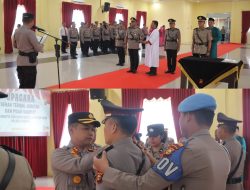 Kapolres Pimpin Sertijap Kasat Samapta dan Kapolsek Kampar Kiri Hilir