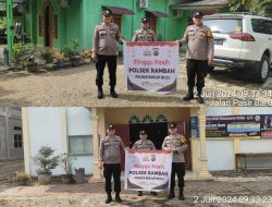 Polsek Rambah Gencar dalam Program Minggu Kasih untuk Mencegah Kejahatan di Tempat Ibadah