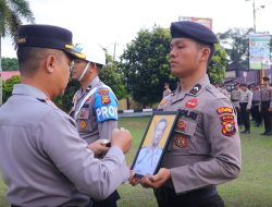 Polres Kampar Gelar Upacara PTDH Terhadap Satu Personel Yang Terbukti Langgar Kode Etik.