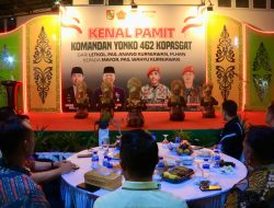 Kapolresta Pekanbaru Apresiasi Serah Terima Jabatan Danyonko 462 Kopasgat Berjalan Lancar