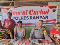 Jumat Curhat, Sat Binmas Polres Kampar Silaturahmi dan Dengarkan Keluhan Warga Siabu