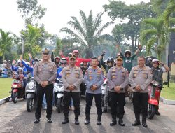 Kapolres Kuansing Pimpin Pelepasan Safety Riding Kampanye Keselamatan Merah Putih 2024