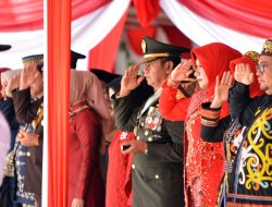 Pangdam Tanjungpura Bersama PJU Ikuti Upacara Peringatan HUT ke-79 Kemerdekaan RI