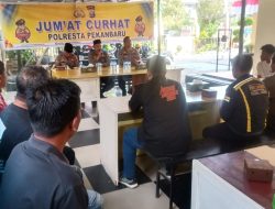Kegiatan Jumat Curhat Polresta Pekanbaru di Polsek Sukajadi: Masyarakat Keluhkan Keamanan Lingkungan