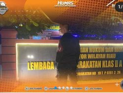 DETEKSI DINI GANGGUAN KAMTIB, PETUGAS P2U LAPAS PEKANBARU LAKUKAN KONTROL KELILING