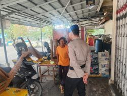 Patroli Sambangi Masyarakat,Subsatgas Polairud Polda Riau kontribusi jaga kondusifitas tahapan Pemilihan Kepala Daerah (Pilkada) serentak tahun 2024.