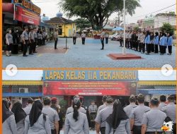 Laksanakan Tugas Dengan Sebaik-baiknya, Pesan Kepala KPLP Pekanbaru Dalam Apel Pagi