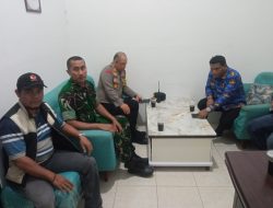 Kapolsek Rumbai Pesisir Bersama Danramil Gelar Cooling System Jelang Pilkada Serentak 2024