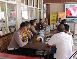 Coffe Morning dengan KPU, Bawaslu dan Tim Pemenangan Paslon, Kapolres Kampar Titip Jaga Kondusivitas