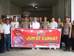 Polres Kuansing Gelar Jumat Curhat Bersama Masyarakat Tionghoa Dalam Rangka Cooling System Menuju Pilkada Damai 2024