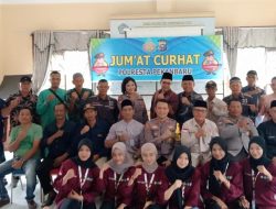 Cooling system harkamtibmas kondusif jelang Pilkada 2024 Program Jumat Curhat Polresta Pekanbaru Bersama Polsek Rumbai menjawab keresahan warga