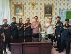 Cooling system Kapolsek Rumbai Menerima Kunjungan Silaturahmi Organisasi masyarakat (Ormas) DPC GRIB JAYA kec Rumbai Rangkul masyarakat peduli kamtibmas