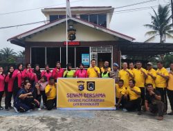 Cooling system OMP LK 2024, Polsek Rumbai Gelar Senam Bersama Personil Polsek Rumbai dan Bhayangkari.