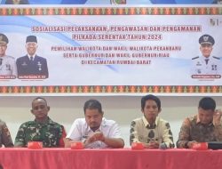 Kapolsek Rumbai Cooling system tekankan Kerja Kaloboratif sukseskan Pilkada Riau 2024