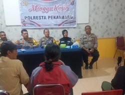Minggu Kasih Polresta Pekanbaru di Polsek Binawidya: Masyarakat Antusias Berikan Masukan dan Pertanyaan Kamtibmas