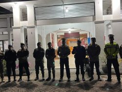 Polres Kuansing Patroli Gabungan Ton Standby Pengamanan Kantor KPU Kabupaten Kuansing Dalam Rangka OMP LK 2024