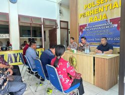 Kapolsek Perhentian Raja Rapat Koordinasi Pengamanan Nataru2025