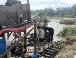 Polsek Kuantan Mudik Berhasil Mengungkap Kasus Dugaan Penambangan Emas Tanpa Izin (PETI) di Sungai Batang Petai