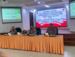 Sosialisasi Pembangunan Zona Integritas Menuju WBK dan WBBM Tahun 2025 oleh Itwasda dan Biro Rena Polda Riau di Polresta Pekanbaru