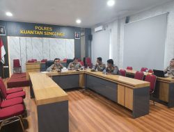 Polres Kuansing Laksanakan Zoom Meeting Rapat Ketahanan Pangan Tahun 2025