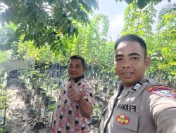 Bhabinkamtibmas Polsek Binawidya Dukung Ketahanan Pangan.