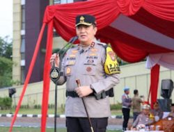Kapolda Riau Pimpin Apel Gelar Pasukan Operasi Keselamatan Lancang Kuning 2025.