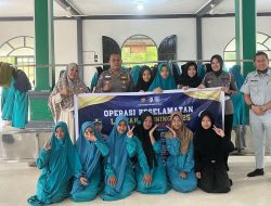 Polres Kampar Sosialisasikan Etika Tertib Berlalu Lintas di Pondok Pesantren MTI Tanjung Berulak, Jasa Raharja Turut Berikan Edukasi!