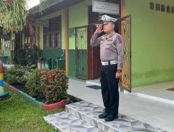 Polres Kampar Gelar Police Goes To School di MTS Darul Falah Salo, Aiptu Junaydi Beri Arahan Tertib Berlalu Lintas!