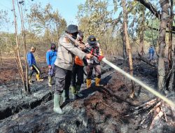 Bersinergi dengan Stakeholder, Polsek Bengkalis 14 Hari Padamkan Karhutla