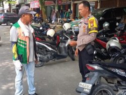 Bhabinkamtibmas Polsek Kota Sosialisasikan Tarif Parkir kepada Warga