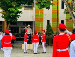 Dirlantas Polda Riau Pimpin Upacara di SMKN 7 Pekanbaru, Sosialisasikan Tertib Lalu Lintas dan Green Policing
