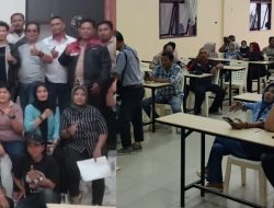 Synergisitas Groub Sabahat Pers Dirlantas Gelar Rapat di Gedung Aula eks Kantor Disdik Kota Pekanbaru, Jalan Patimurq.