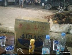 Aksi Protes Masyarakat Desa Simpang Kota Medan,Desa Bongkar Malang Sekitarnya kecamatan Kelayang Kepada Perusahaan Transportasi Batu Bara PT Global Lestari di Pranap