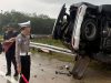 *Fortuner Tergelincir di Tol Bangkinang, Satu Luka Berat dan Dua Luka Ringan*