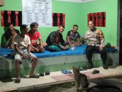 “Polres Kampar Aktif Sambangi Satkamling, Jaga Keamanan Desa”
