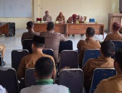 Rapat Antisipasi Bencana, Polsek Kampar Kiri Ajak Desa Siaga”