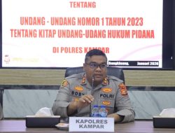 “Polres Kampar Bekali Penyidik dengan KUHP & KUHAP Baru, Kapolres: Tingkatkan Profesionalisme, Jamin Keadilan’!”