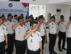 Lapas Narkotika Rumbai Ikuti Apel Bersama Awal Tahun 2026 Kemenko Kumham Imipas