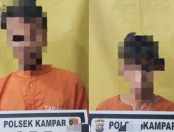 Polsek Kampar Amankan Pelaku Pencurian Sawit di Desa Alam Panjang