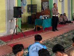 SatlantasPolres Kampar Gencar Sosialisasi Keselamatan Lalulintas Sekal Dini,Sasar Pelajar SMAN 1 Tambang